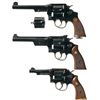 Image 1 : Collector's Lot of Three Smith & Wesson Double Action Revolvers -A) Smith & Wesson .44 Hand Ejector 