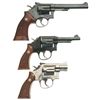 Image 2 : Collector's Lot of Three Smith & Wesson Double Action Revolvers -A) Smith & Wesson Model 17-3 Revolv