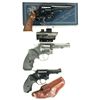 Image 1 : Three Smith & Wesson Double Action Revolvers -A) Smith & Wesson Model 18-4 Revolver with Box