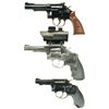 Image 2 : Three Smith & Wesson Double Action Revolvers -A) Smith & Wesson Model 18-4 Revolver with Box