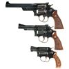 Image 1 : Three Smith & Wesson Double Action Revolvers -A) Smith & Wesson Model K-38 Masterpiece Revolver