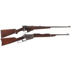 Collector's Lot of Two Winchester Long Guns -A) Winchester Lee Straight Pull Bolt Action Rifle