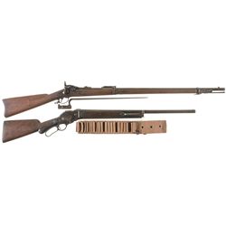 Two Antique Longarms -A) Springfield Armory Model 1884 Trapdoor Rifle