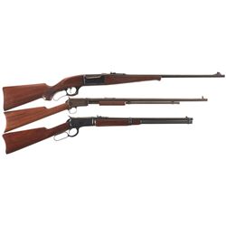 Three Rifles -A) Savage 99 Lever Action Rifle