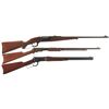 Image 1 : Three Rifles -A) Savage 99 Lever Action Rifle