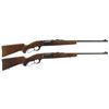 Image 1 : Two Savage Model 99 Lever Action Rifles -A) Savage Model 99-C Clip Magazine Rifle