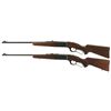 Image 2 : Two Savage Model 99 Lever Action Rifles -A) Savage Model 99-C Clip Magazine Rifle