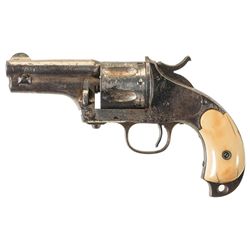 Merwin Hulbert Open Top Pocket Army Single Action Revolver with Ivory Grips