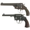 Image 1 : Two Double Action Revolvers -A) Smith & Wesson .44 Revolver