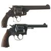 Image 2 : Two Double Action Revolvers -A) Smith & Wesson .44 Revolver
