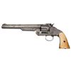 Image 2 : Smith & Wesson Number Three Second Model American Revolver with Ivory Grips and Factory Letter