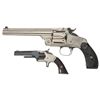 Image 1 : Two Smith & Wesson Revolvers -A) Smith & Wesson Number 3 2nd Model Single Action Revolver