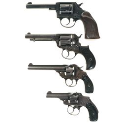 Four Double Action Revolvers -A) Iver Johnson Model 55A Target Revolver