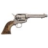Image 2 : Signed Master Engraved Cattle Brand Engraved Colt Single Action Army Revolver with Stag Grips and Fa