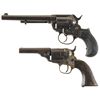 Image 1 : Two Colt Revolvers -A) Colt Model 1877 Thunderer Double Action Revolver