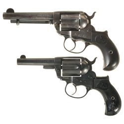 Collector's Lot of Two Colt Model 1877 Double Action Revolvers -A) Colt Model 1877 Thunderer Revolve