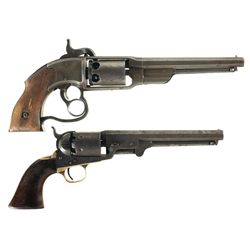 Collector's Lot of Two Percussion Revolvers -A) Savage Revolving Firearms Co. Navy Revolver