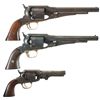 Image 1 : Collector's Lot of Three Percussion Revolvers -A) Remington New Model Army Revolver