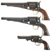 Image 2 : Collector's Lot of Three Percussion Revolvers -A) Remington New Model Army Revolver