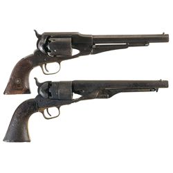 Two Percussion Revolvers -A) Remington New Model Army Revolver