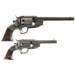 Collector's Lot of Two Allen & Wheelock Sidehammer Percussion Revolvers -A) Allen & Wheelock Navy Re