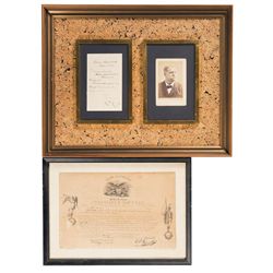 Three Framed Documents