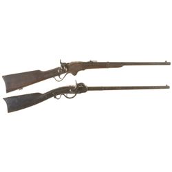 Two Antique Carbines -A) Spencer Saddle Ring Carbine
