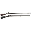 Image 1 : Two U.S. Martial Percussion Longarms -A) Harpers Ferry Model 1816 Conversion Percussion Musket