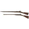 Image 2 : Two Antique Longarms -A) U.S. Springfield Model 1870 Trapdoor Rifle
