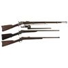 Image 1 : Three Antique American Rolling Block Longarms -A) Remington Model 1871 Rifle with Bayonet