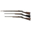 Image 2 : Three Antique American Rolling Block Longarms -A) Remington Model 1871 Rifle with Bayonet