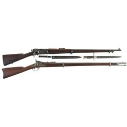 Collector's Lot of Two U.S. Springfield Rifles -A) Springfield Model 1896 Krag Bolt Action Rifle wit