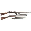 Image 1 : Two Rifles -A) U.S. Springfield Model 1879 Trapdoor Rifle with Bayonet