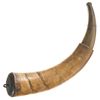 Image 2 : Large Powder Horn with Unique Scrimshaw Patterns