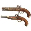 Image 2 : Two Percussion Conversion European Military Pistols -A) Dutch Model 1820 Pistol