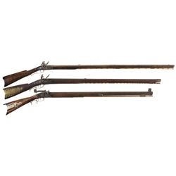 Three Flintlock Rifles -A) Tower Marked Full Stock Rifle