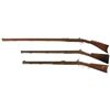 Image 2 : Three Percussion Long Guns -A) Unmarked Contemporary Full Stock Rifle
