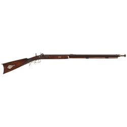 E. Anschutz Philadelphia Half Stock Percussion Rifle with German Silver Furniture