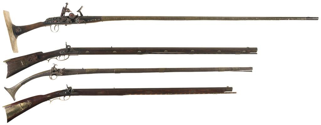 Four Rifles -A) Moroccan Snaphaunce Rifle