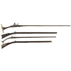 Four Rifles -A) Moroccan Snaphaunce Rifle