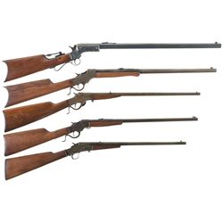 Five Single Shot Rifles -A) Stevens Tip-Up Rifle