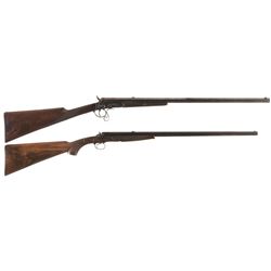 Collector's Lot of Two Engraved H. Holland Single Shot Rifles -A) Engraved H. Holland Rifle