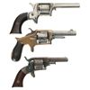 Image 1 : Three Antique Spur Trigger Revolvers -A) Uhlinger Revolver with Grant Marking