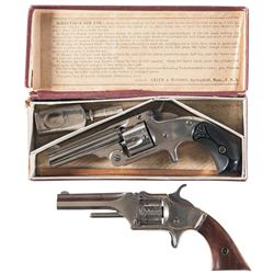 Collector's Lot of Two Spur Trigger Revolvers -A) Smith & Wesson 1 1/2 Revolver with Box