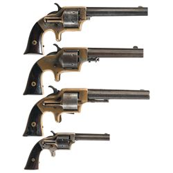 Collector's Lot of Four Plant's Mfg. Front Loading Revolvers -A) Plant's Mfg./Merwin & Bray Front Lo