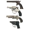 Image 1 : Four Handguns -A) Unmarked Percussion Pistol