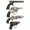 Image 2 : Four Handguns -A) Unmarked Percussion Pistol