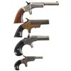 Image 1 : Four Single Shot Derringers -A) Stevens No. 41 Derringer