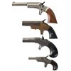 Image 2 : Four Single Shot Derringers -A) Stevens No. 41 Derringer