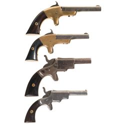Four Single Shot Derringers -A) H. C. Lombard & Co. Derringer